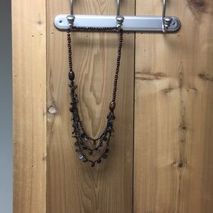 28” wooden bead necklace